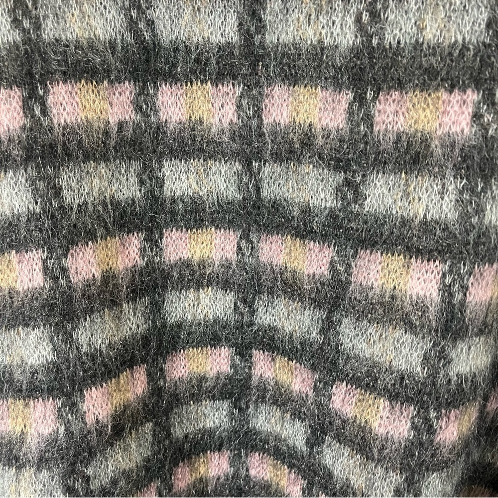 PRADA Maglieria Mohair Wool Windowpane Short Sleeve Sweater - Picture 9 of 15
